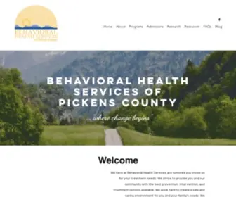 BHspickens.com(Behavioral Health Services of Pickens County) Screenshot