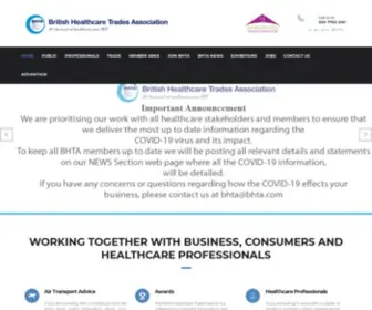Bhta.com(British Healthcare Trades Association) Screenshot