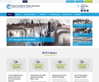 Bhta.net(British Healthcare Trades Association) Screenshot