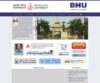 Bhu.ac.in(Banaras Hindu University) Screenshot