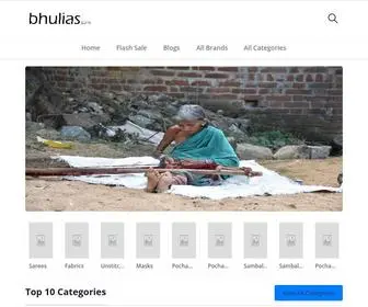 Bhulias.com(India's No.1 Handloom E Commerce Platform) Screenshot