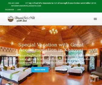 Bhumisirihillkhaoyai.com(Bhumisirihill Khaoyai) Screenshot