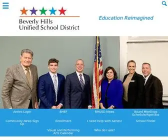 Bhusd.org(Beverly Hills Unified School District serves students in grades TK) Screenshot