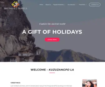 Bhutanalltravel.com(Bhutan All Travels) Screenshot