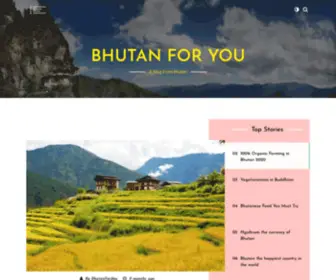 Bhutanforyou.com(WordPress) Screenshot