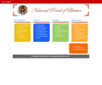 Bhutan.gov.bt(Bhutan Portal) Screenshot