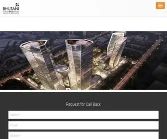 Bhutanigroup.org(Bhutani Cyberthum Noida) Screenshot