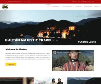 Bhutanmajestictravel.com(Bhutan Majestic Travel) Screenshot