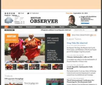 Bhutanobserver.bt(Bhutan Observer) Screenshot