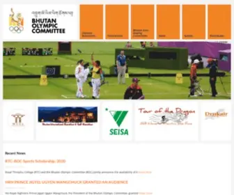 Bhutanolympiccommittee.org(Bhutan Olympic Committee) Screenshot