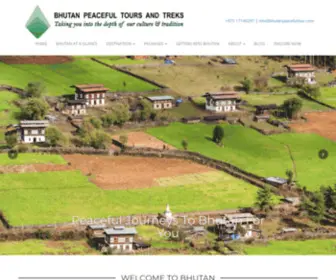 Bhutanpeacefultour.com(Bhutan Peaceful Tours & Treks) Screenshot