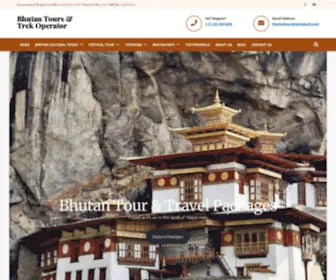 Bhutantourstrip.com(Bhutan Tours) Screenshot