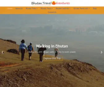 Bhutantraveladventures.com(Bhutan travel) Screenshot