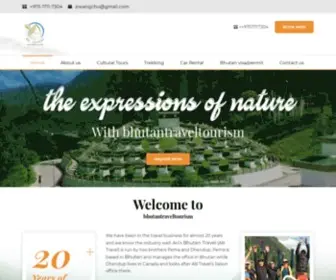 Bhutantraveltourism.com(AB Travel Bhutan) Screenshot