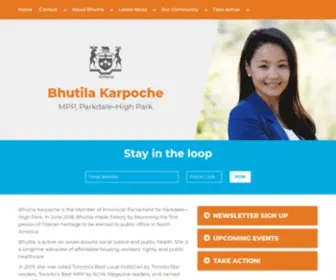 Bhutilakarpoche.ca(Bhutila Karpoche) Screenshot