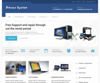 Bhuvansystem.com(Computer Rental in Chennai) Screenshot