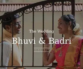 Bhuviwedsbadri.com(Bhuvi Weds Badri) Screenshot