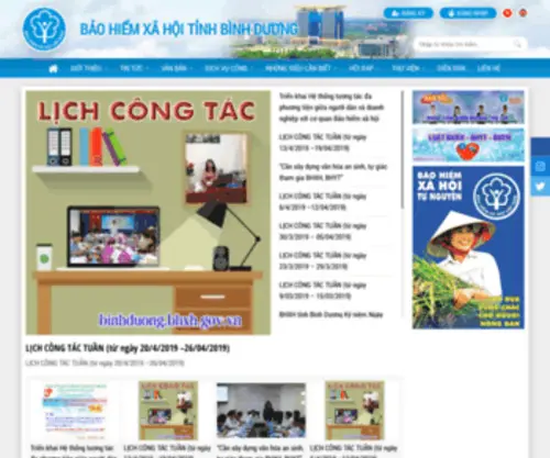 BHXhbinhduong.gov.vn(Trang chủ) Screenshot