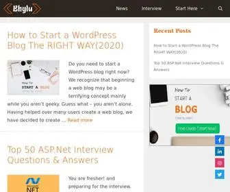 BHylu.com(Programming, Design and Development) Screenshot