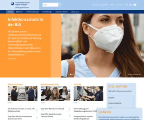 Bia-Stuttgart.de(Startseite Bildungsakademie) Screenshot