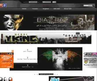 Bia2Rap19.info(Persian Rap Portal) Screenshot