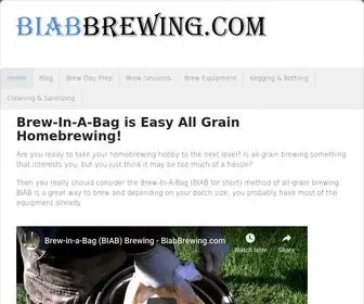 Biabbrewing.com(Bag (BIAB) Homebrewing) Screenshot