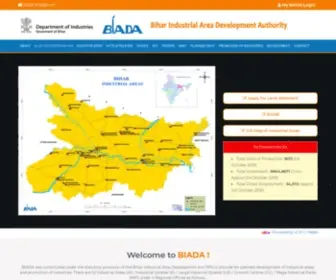 Biadabihar.in(BIHAR INDUSTRIAL AREA DEVELOPMENT AUTHORITY (BIADA)) Screenshot