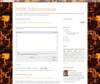 Biadmin.com(A blog about Microsoft Business Intelligence Administration) Screenshot