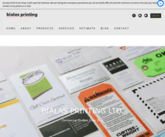 Bialasprinting.com(Bialas Printing) Screenshot