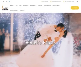 Bialeksmusic.com(Wedding Party Bar Bat Mitzvah Band DJ Music in DC MD VA) Screenshot