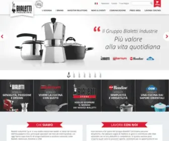 Bialettigroup.it(Bialetti official store) Screenshot