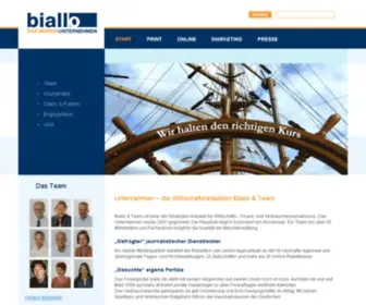 Biallo-Unternehmen.de(Biallo & Team) Screenshot