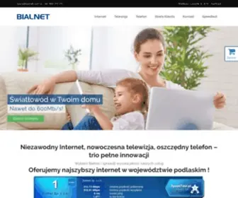 Bialnet.com.pl(Internet, Telewizja, Telefon) Screenshot