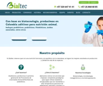 Bialtec.co(Expertos en nutrición animal) Screenshot