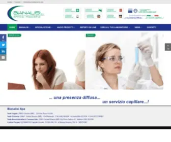 Bianalisi.it(Benvenuti in bianalisi) Screenshot