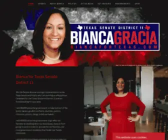 Biancafortexas.com(Texas Senate 11) Screenshot