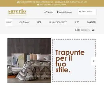 Biancheriasaverio.com(Vendita Online di Lenzuola) Screenshot