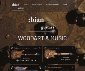 Bianguitars.com(We build custom electric guitars and basses. Starting from a piece of wood) Screenshot