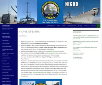 Biara.org(Battleship IOWA Amateur Radio Association) Screenshot