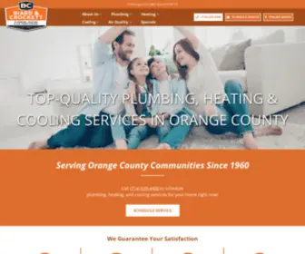 Biardandcrockett.com(Orange County Plumbing & HVAC) Screenshot