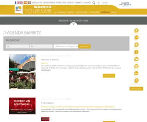 Biarritz-Evenement.fr(Agenda Biarritz) Screenshot