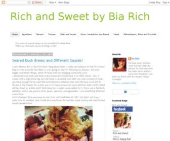 Biasrichandsweetkitchen.com(Rich and Sweet) Screenshot