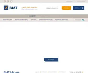 Biat.com.tn(Banque Tunisienne) Screenshot