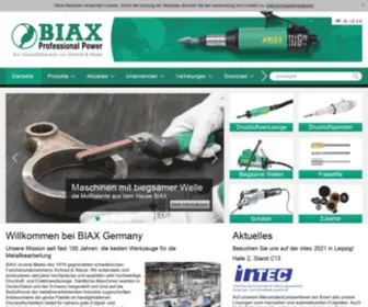 Biax-Germany.com(Druckluft) Screenshot