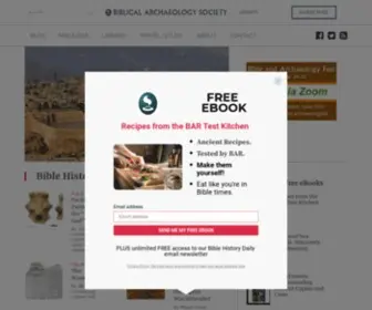 Bib-ARCH.org(Biblical Archaeology Society) Screenshot