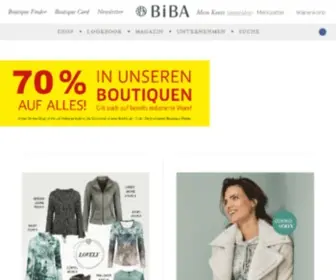 Biba.de(Fashion for a unique) Screenshot
