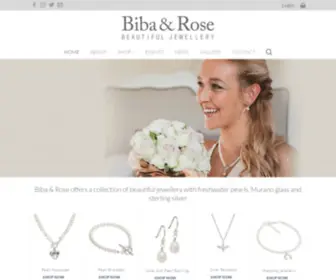 Bibaandrose.co.uk(Handmade Freshwater Pearl Jewellery by Biba & Rose) Screenshot