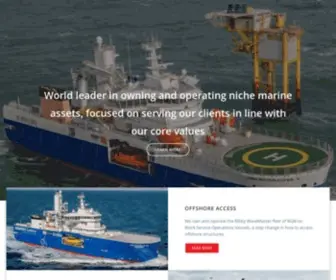 Bibbymaritime.com(World leader in owning and operating niche marine assets) Screenshot