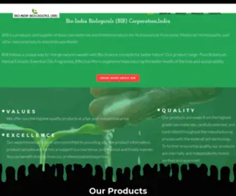 Bibcorporation.com(Bio-India Biologicals (BIB)) Screenshot