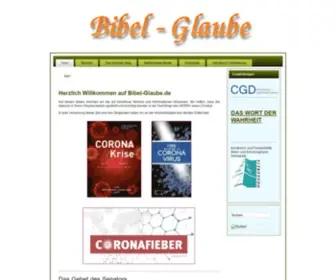 Bibel-Glaube.de(Herzlich Willkommen auf) Screenshot